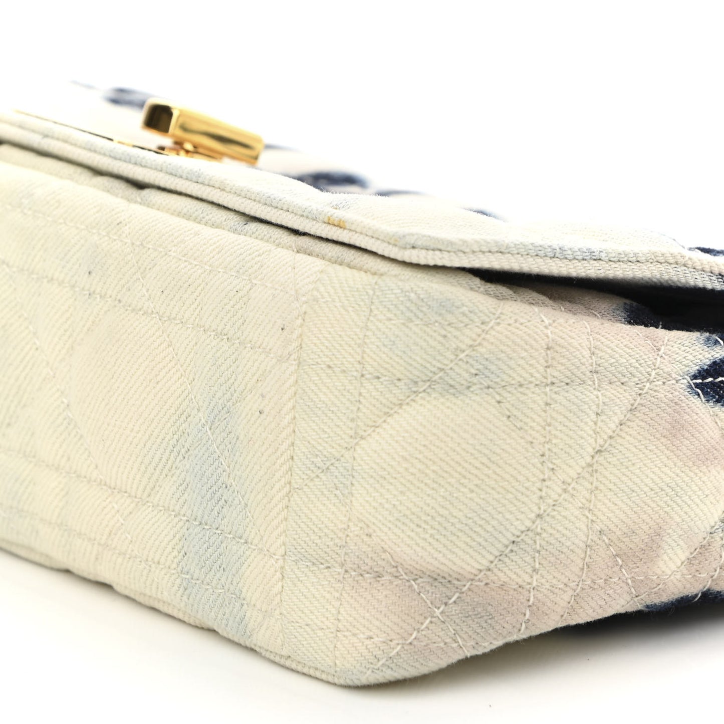 Denim Tie Dye Cannage Small Caro Bag Multicolor