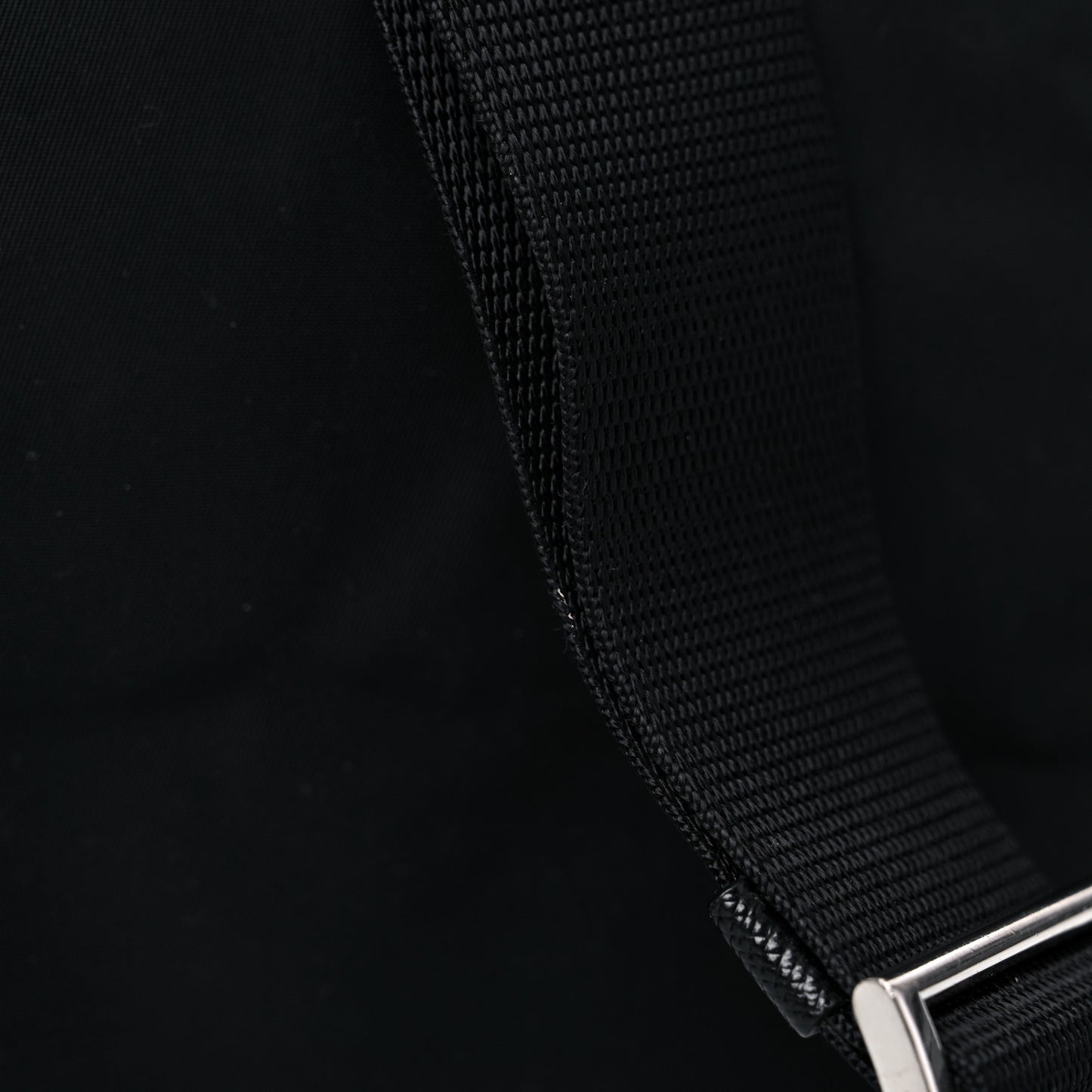 Tessuto Nylon Saffiano Medium Backpack Black