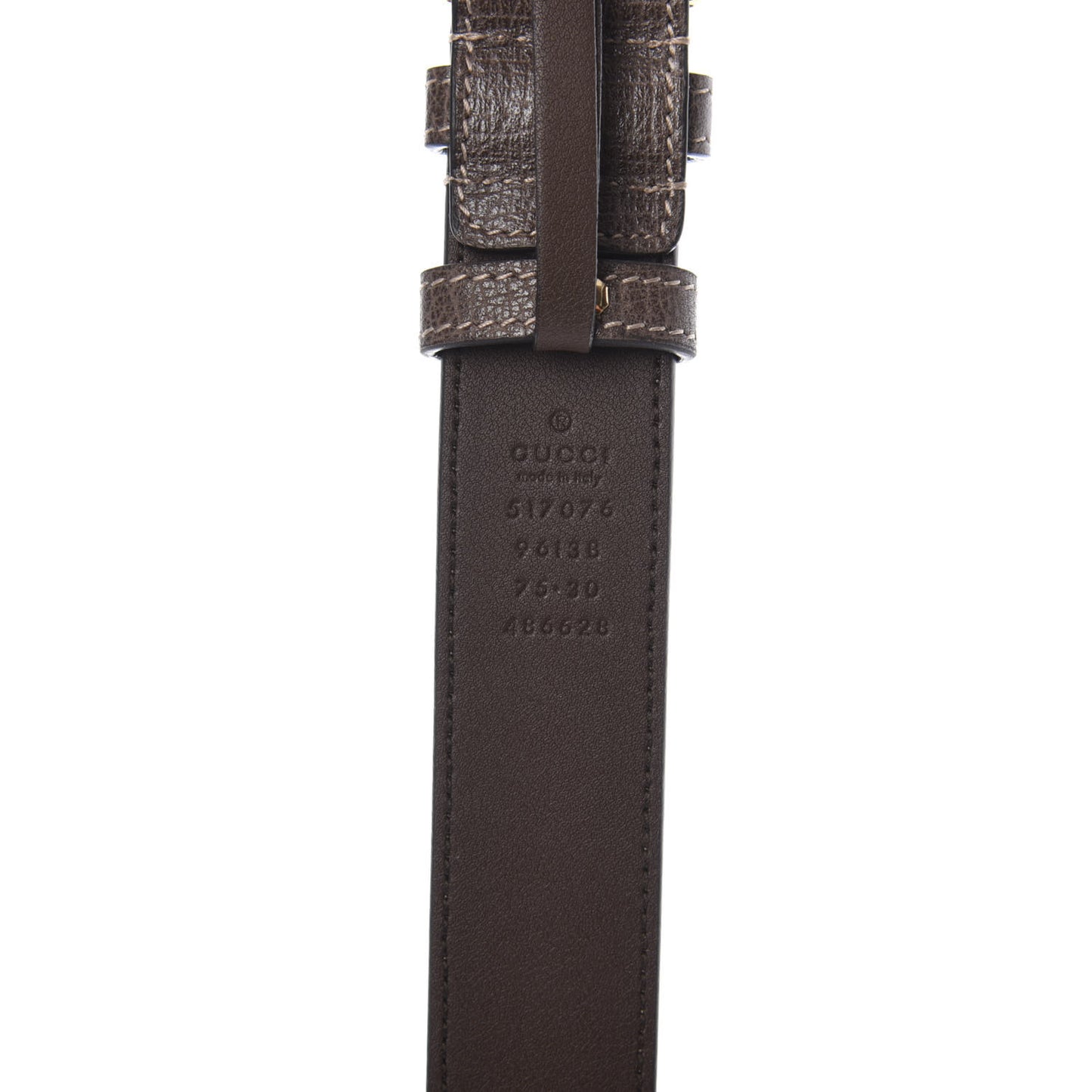 GG Supreme Monogram Web Small Ophidia Belt Bag 75 30 Dark Brown