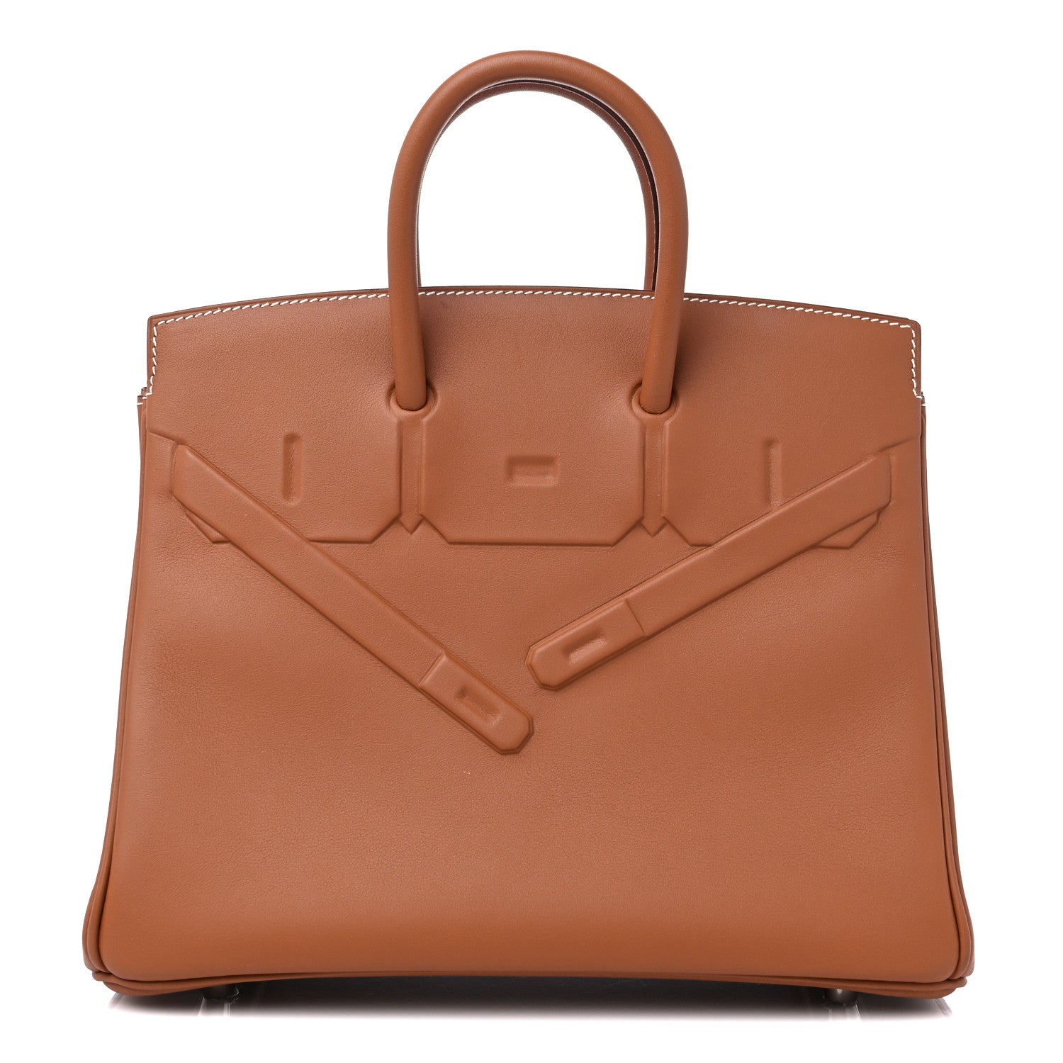 Hermes Swift Birkin Shadow 25 Gold 1 of 11