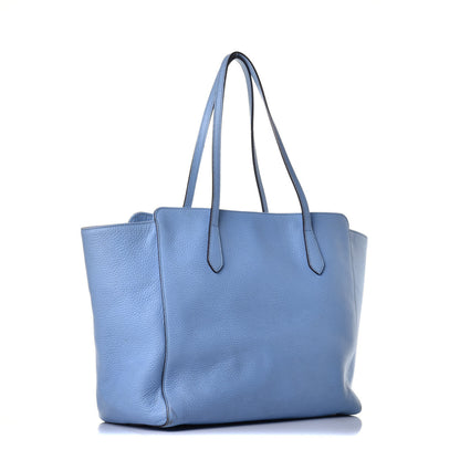 Gucci Dollar Calfskin Medium Swing Tote Mineral Blue 3 of 10