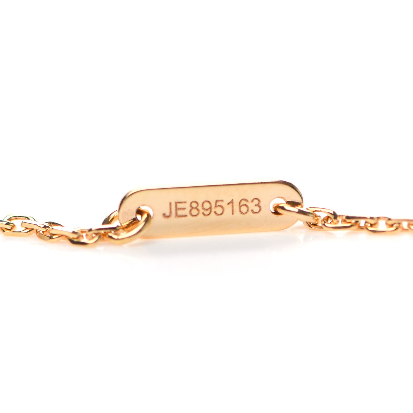 18K Rose Gold Carnelian Sweet Alhambra Pendant Necklace