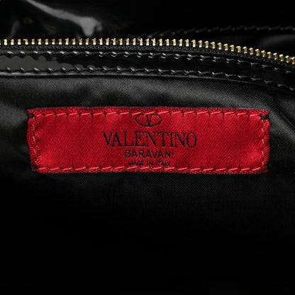 Valentino Garavani Patent Lacca Small Nuage Bow Hobo Black 7 of 11