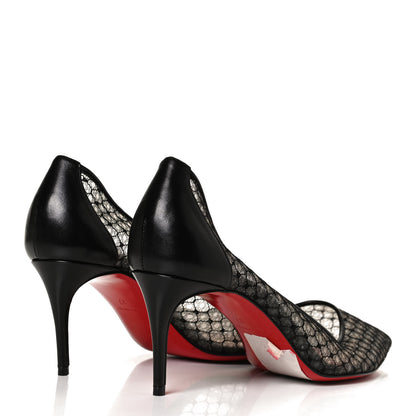 Christian Louboutin Nappa Saramor Fishnet 70 Pumps 37 Black 4 of 11