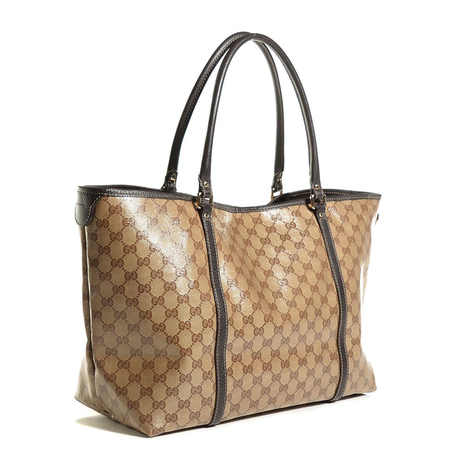 Crystal Monogram Large Joy Tote Beige Ebony Testa di Moro