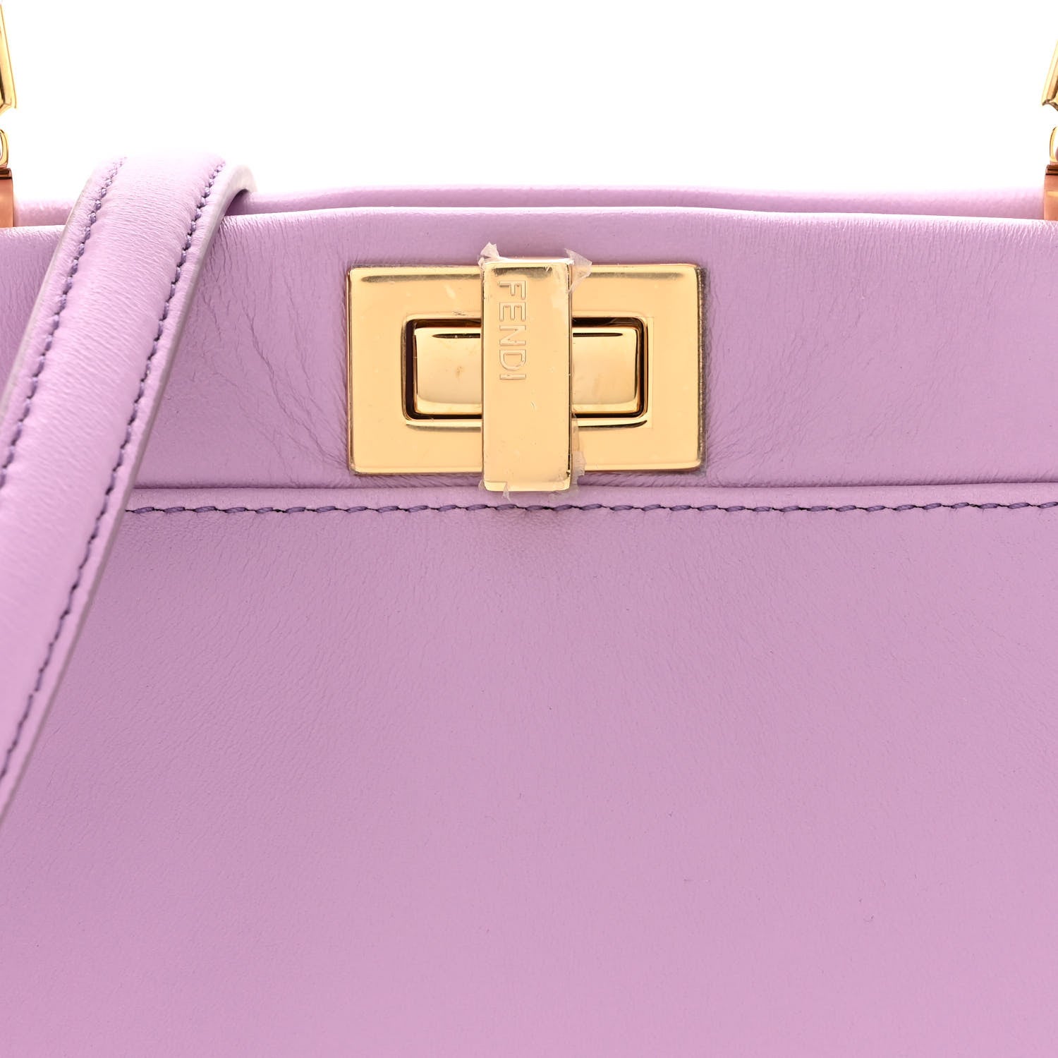 Fendi Nappa Stacked Bar Mini Peekaboo Iconic Satchel Violetta 8 of 11