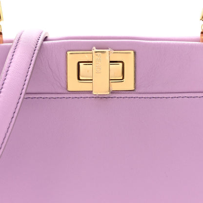 Fendi Nappa Stacked Bar Mini Peekaboo Iconic Satchel Violetta 8 of 11