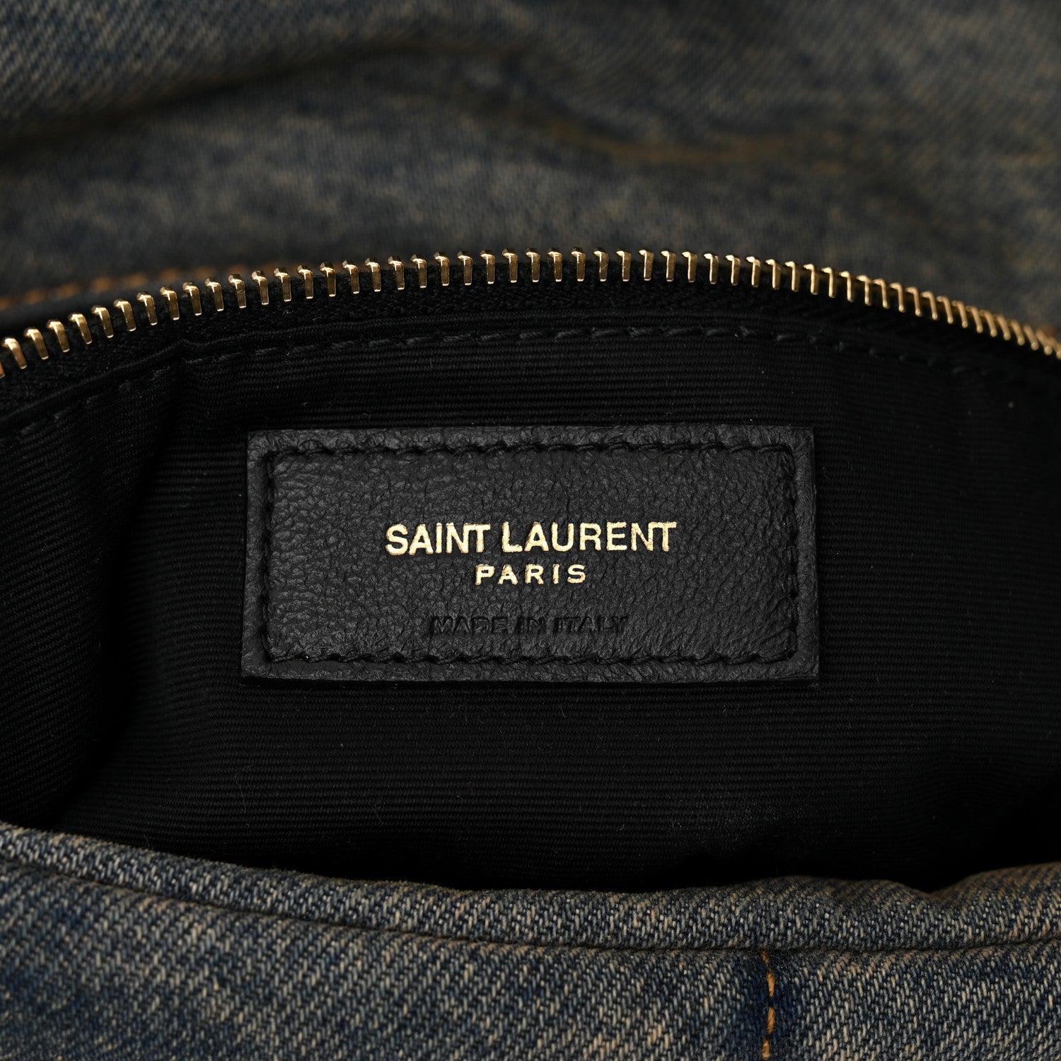 Saint Laurent Denim Quilted Medium Loulou Puffer Monogram Chain Satchel Blue Cinnamon 6 of 10