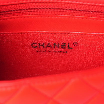 Chanel Lambskin Quilted Mini Rectangular Flap Orange 6 of 13