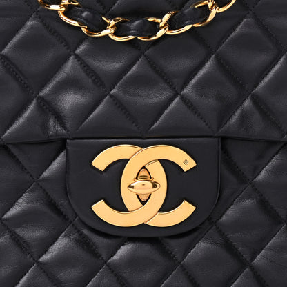 Chanel Lambskin Quilted XL Jumbo Single Flap Black 11 of 14