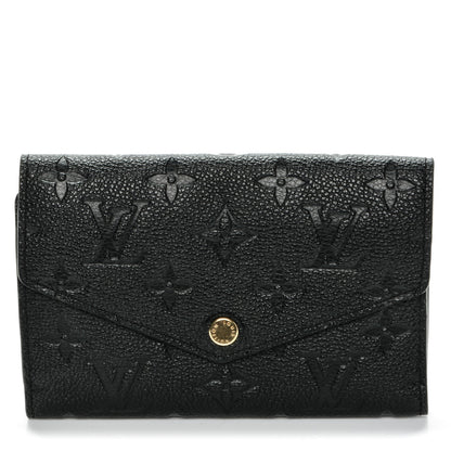 Louis Vuitton Empreinte Compact Curieuse Wallet Black 1 of 6