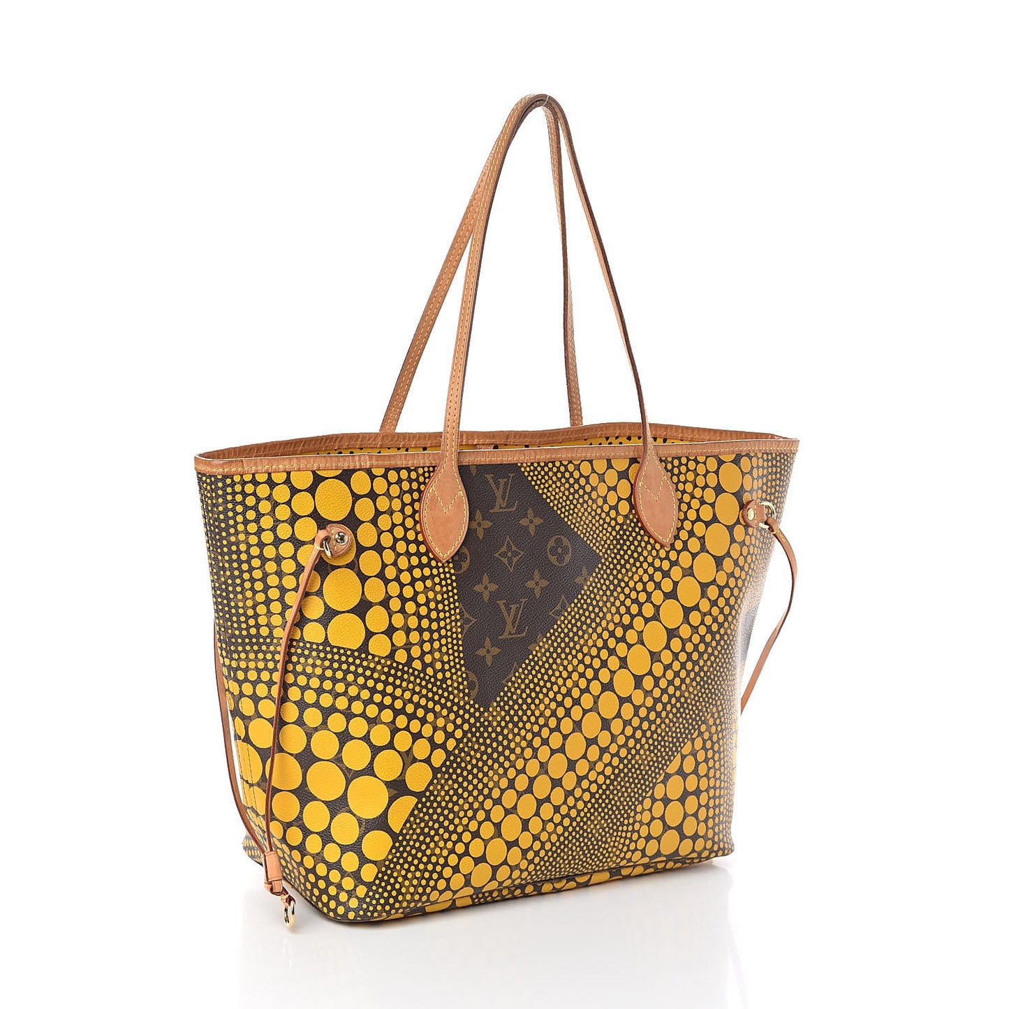 Monogram Kusama Waves Neverfull MM Yellow