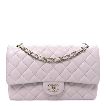 Chanel Caviar Quilted Jumbo Double Flap Light Purple 1 of 10