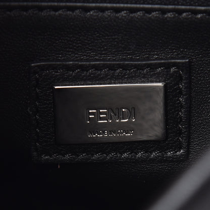 Fendi Nappa Lace Up Mini Peekaboo Iconic Satchel Black 8 of 10