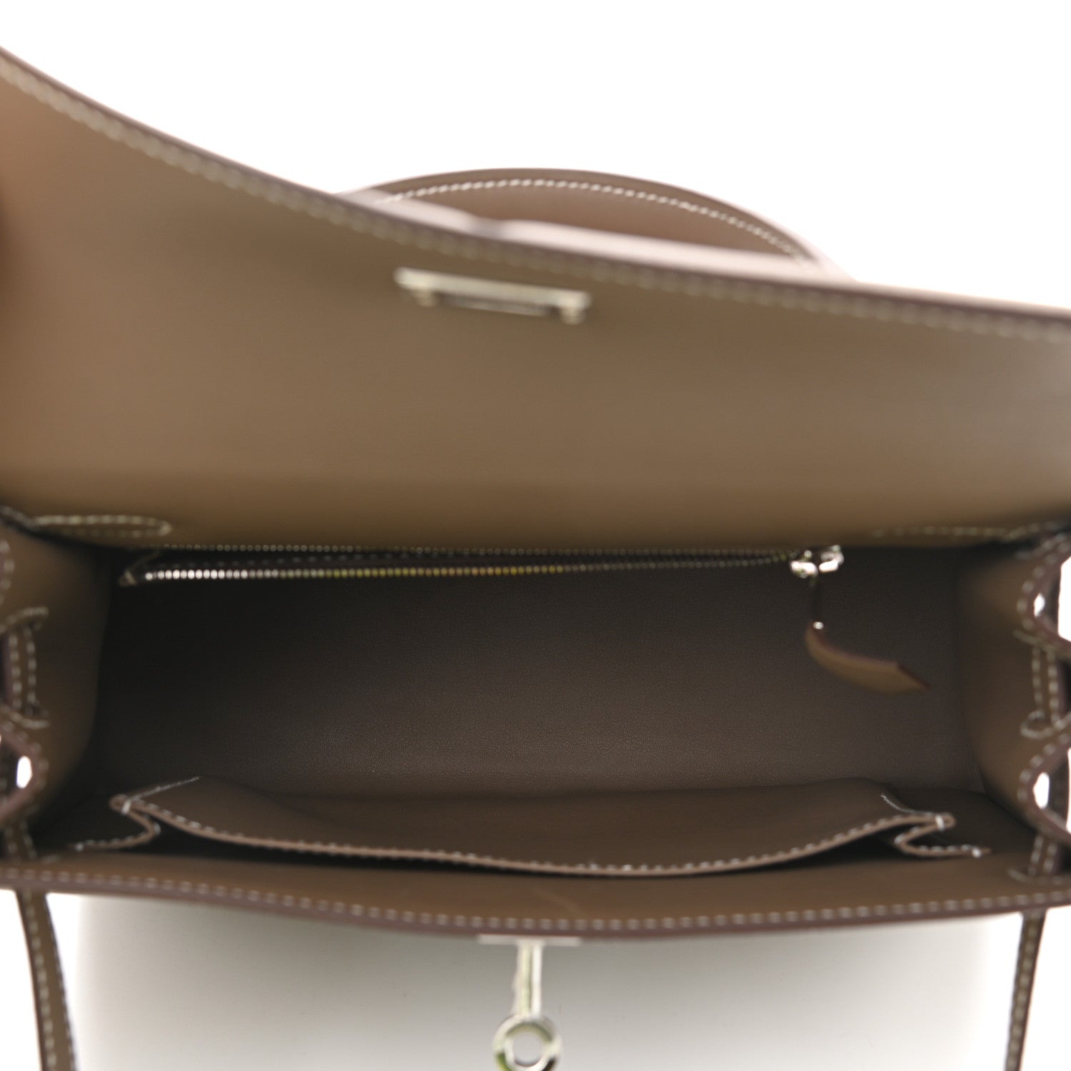 Hermes Swift Kelly Padded Sellier 25 Etoupe 5 of 10