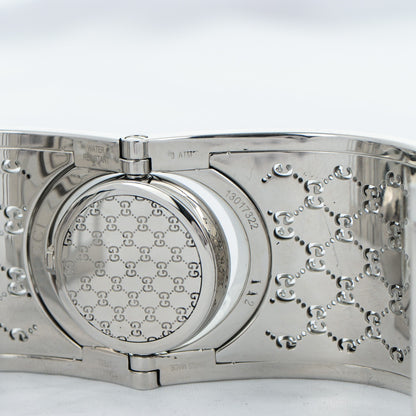 Gucci Stainless Steel Diamond Bezel Mother of Pearl 33mm Twirl Quartz Watch 8 of 11