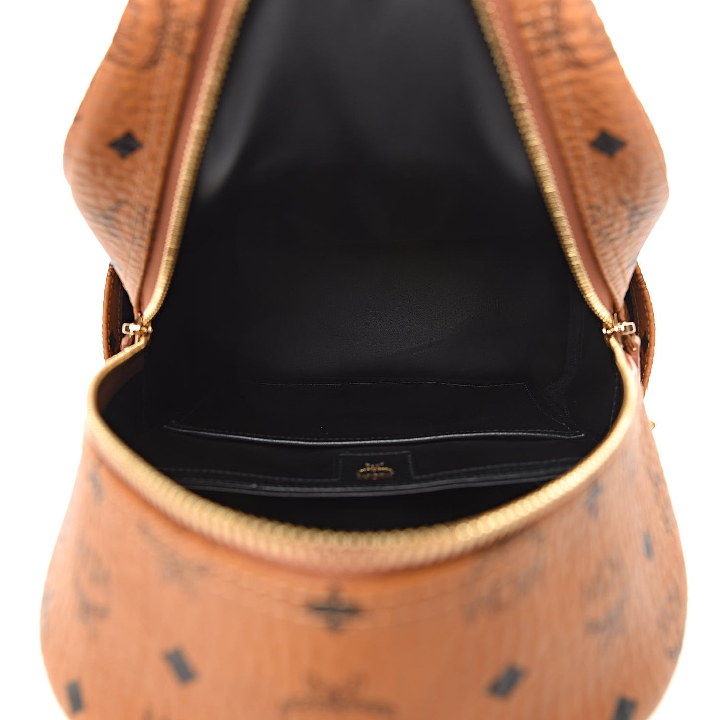 Visetos Small Stark Logo Stripe Backpack Cognac Red