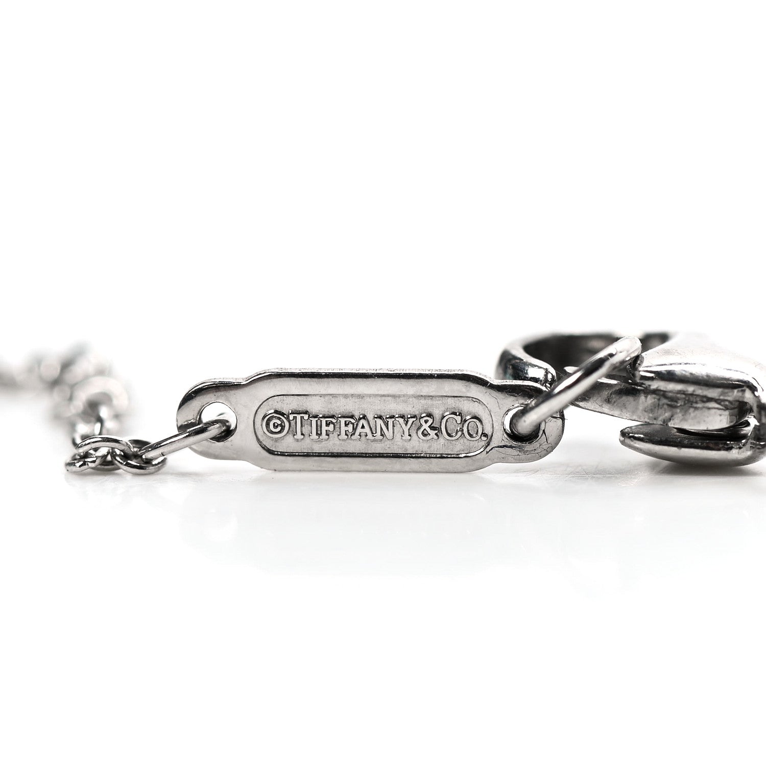 Tiffany Platinum Diamond Jazz Graduated Pendant Necklace 5 of 6