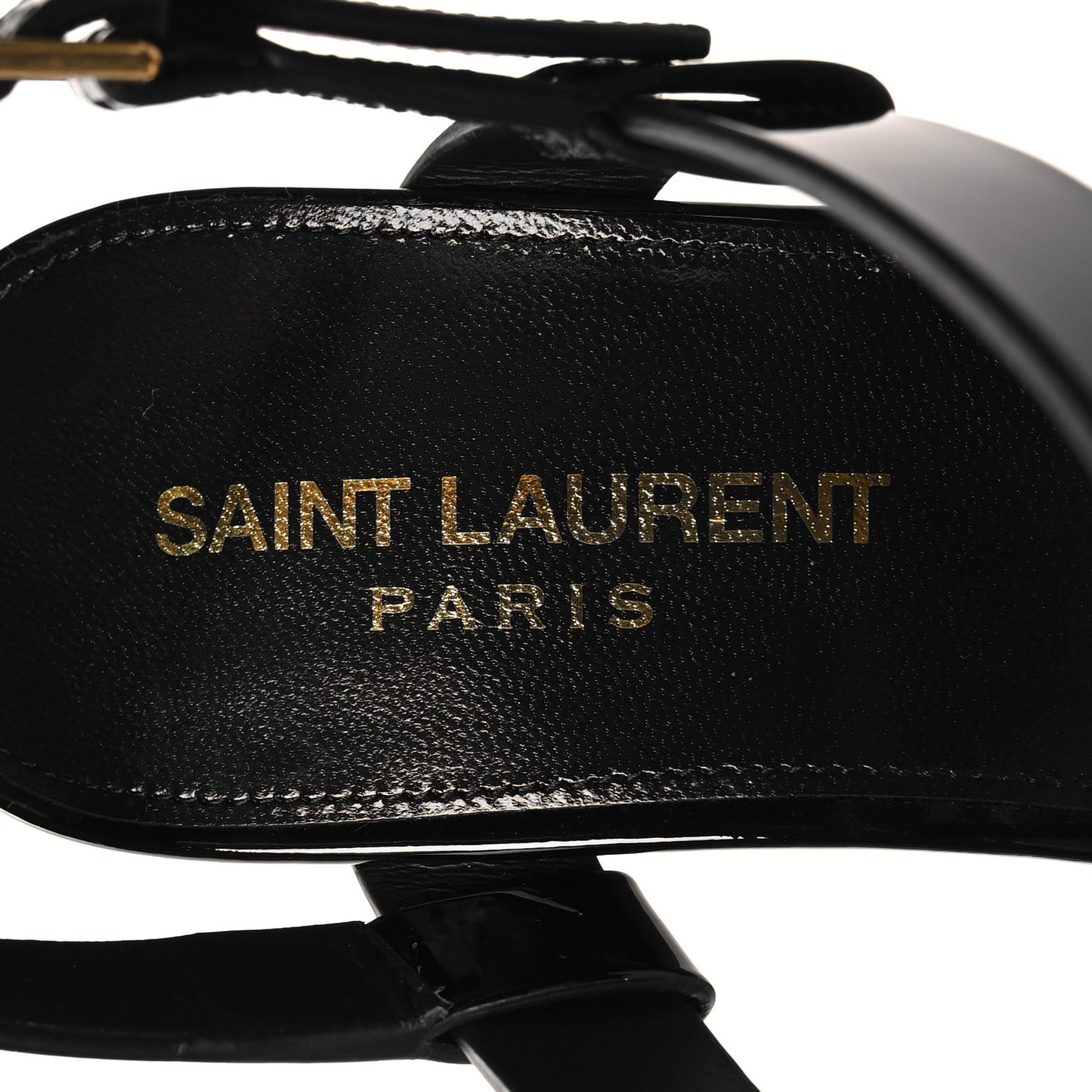 Calfskin Cassandra 75 Sandals 38.5 Black