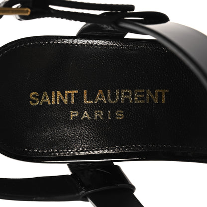 Saint Laurent Calfskin Cassandra 75 Sandals 38.5 Black 8 of 8