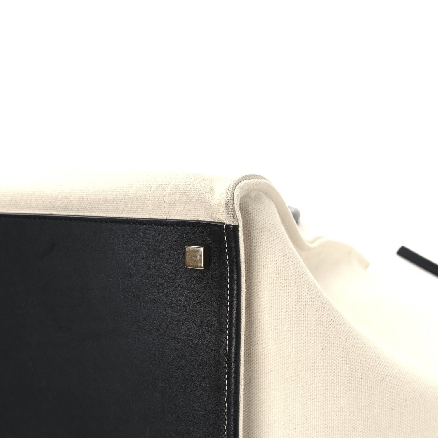 Celine Cotton Canvas Medium Phantom Luggage White 12 of 14