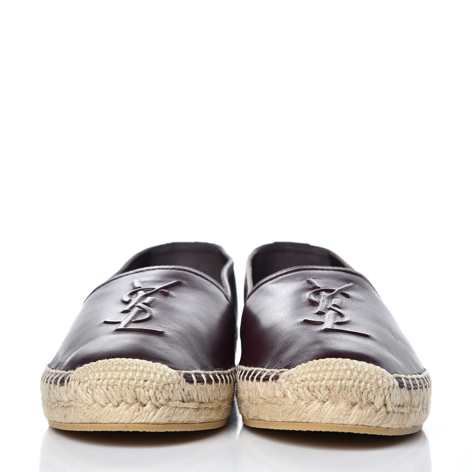 Saint Laurent Nappa Vendome Monogram Espadrilles 37 Barolo 2 of 9