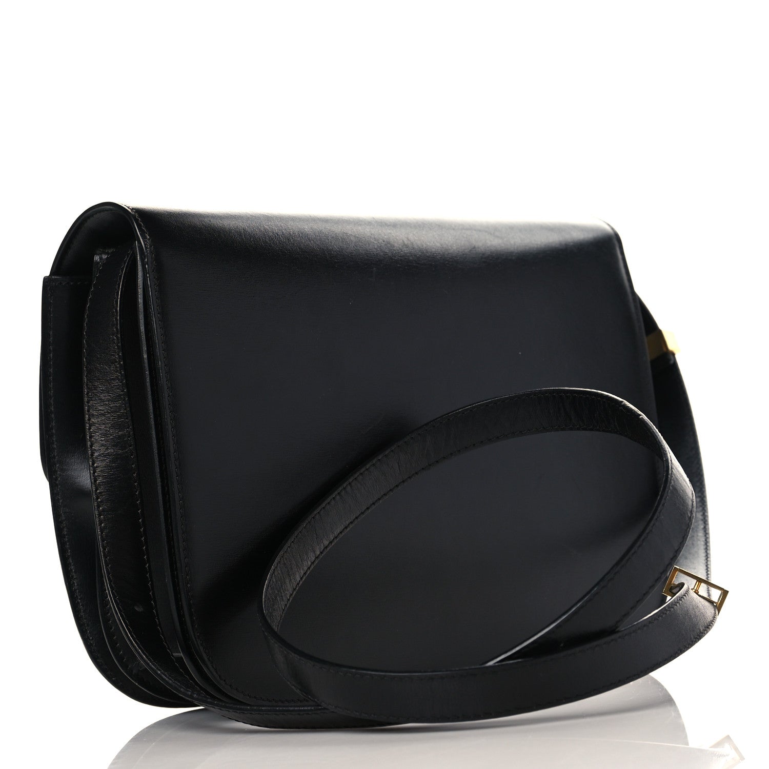 Celine Box Calfskin Medium Classic Box Flap Bag Black 3 of 10