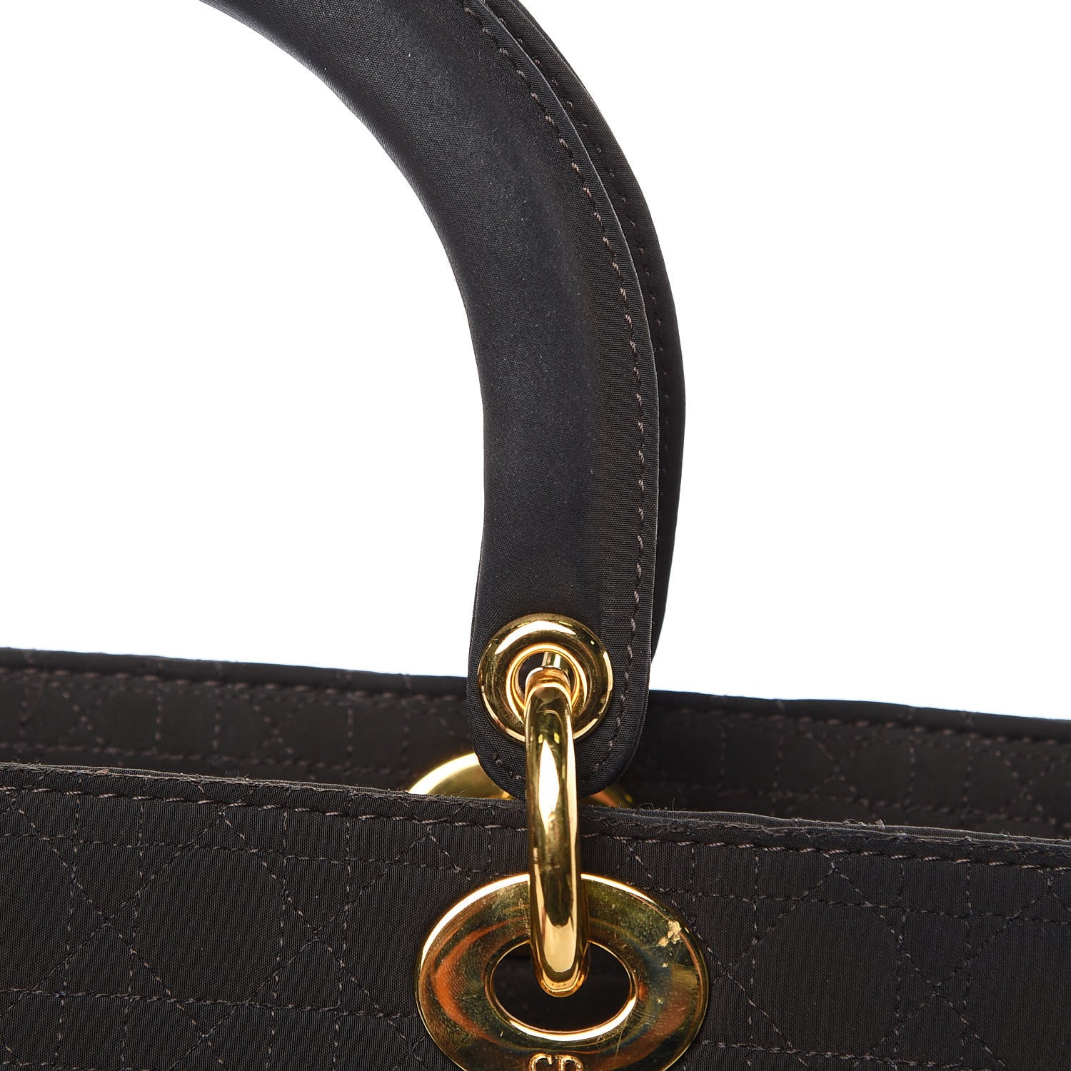 Christian Dior Nylon Cannage Large Lady Dior Dark Brown 12 of 14