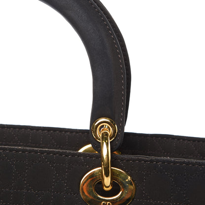 Christian Dior Nylon Cannage Large Lady Dior Dark Brown 12 of 14