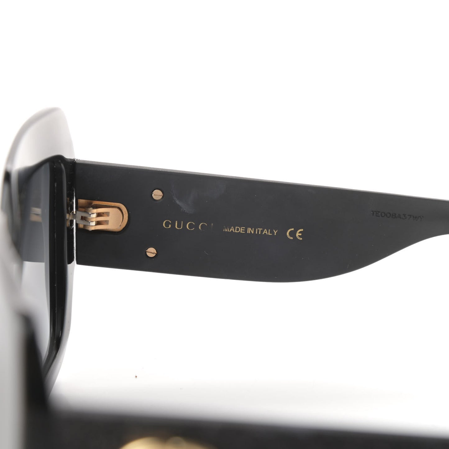 Square Frame Glitter GG0102S Sunglasses Black