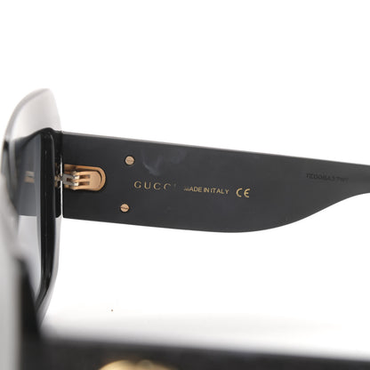 Gucci Square Frame Glitter GG0102S Sunglasses Black 6 of 6