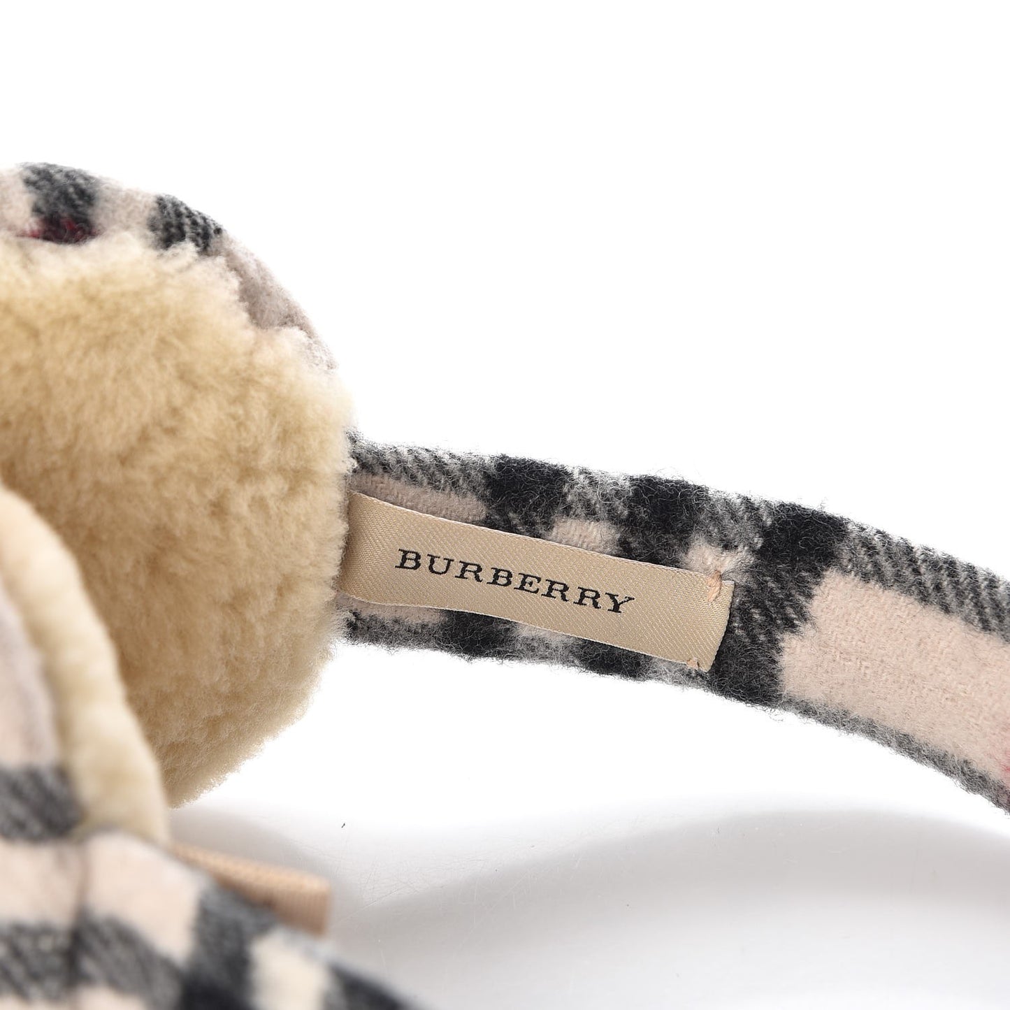 Cashmere House Check Earmuffs