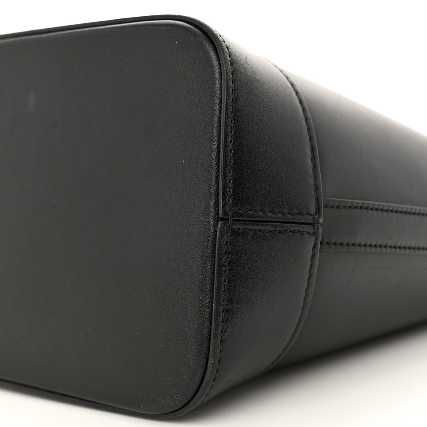 Celine Smooth Calfskin Triomphe Small Bucket Bag Black 10 of 13