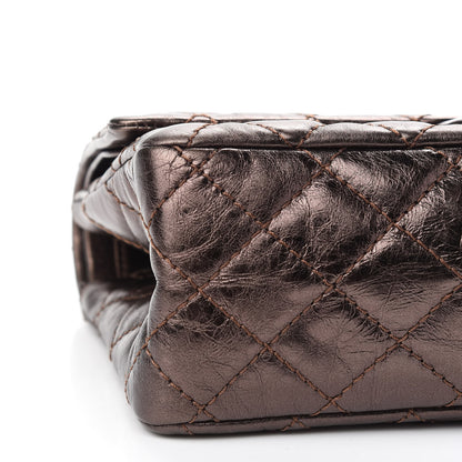 Chanel Metallic Aged Calfskin Quilted 2.55 Reissue 225 Flap Bronze 8 of 9