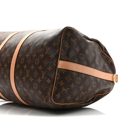 Louis Vuitton Monogram Keepall Bandouliere 55 9 of 11