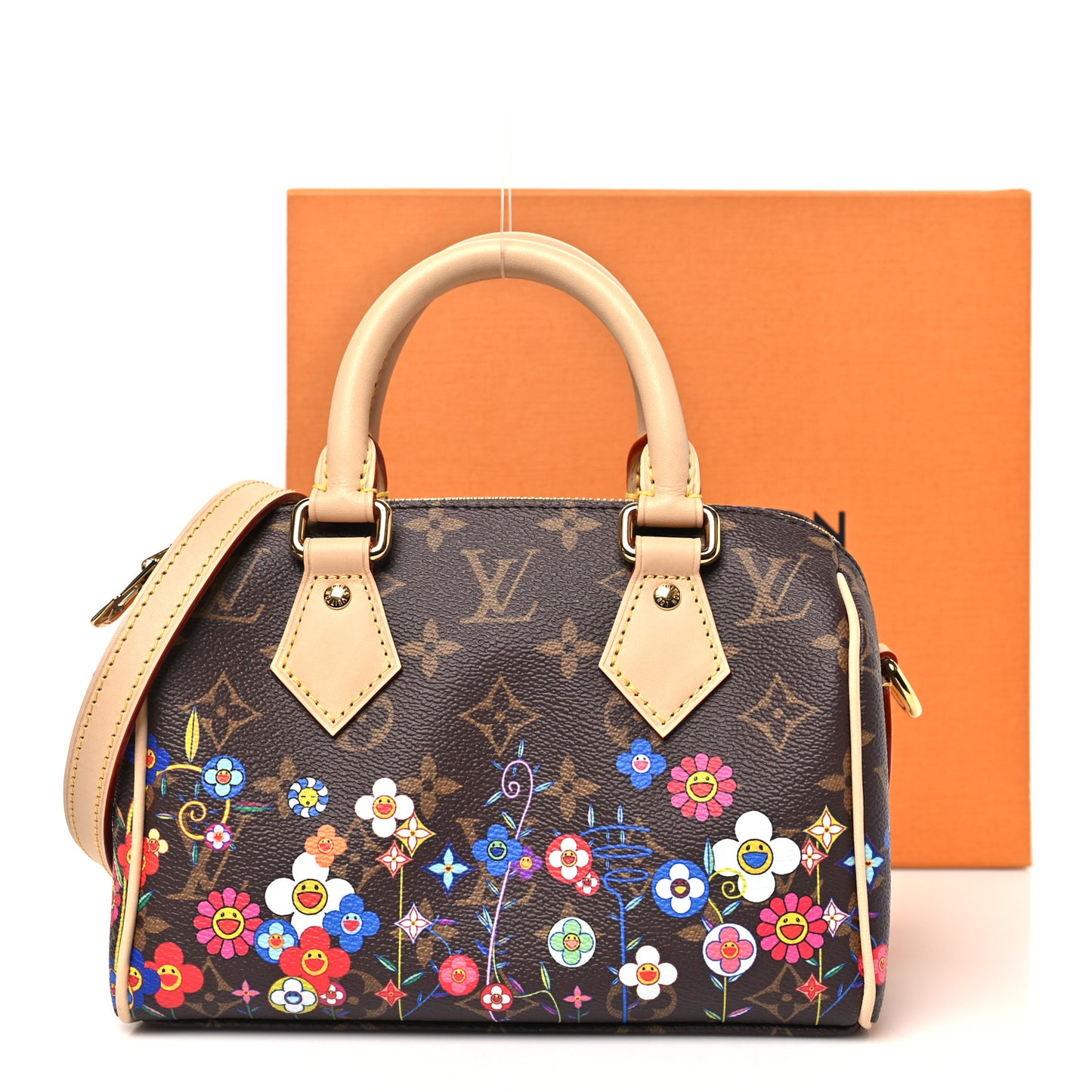 LV X TM Monogram Flowers Speedy Bandouliere 20