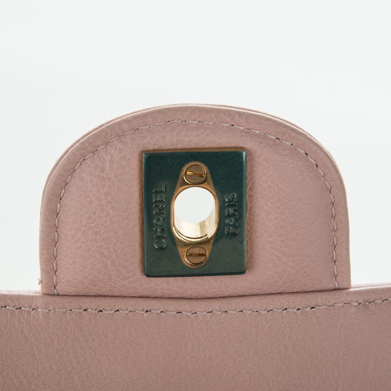 Chanel Caviar Chevron Quilted Mini Rectangular Flap Light Pink 5 of 7