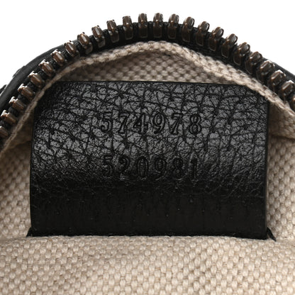 Gucci Velvet GG Monogram Textured Calfskin Round Shoulder Bag Red Cipria Black 7 of 10