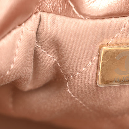 Chanel Metallic Calfskin Quilted Mini Chanel 22 Copper 7 of 11