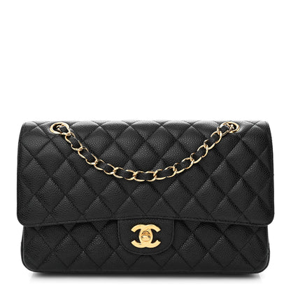 Chanel Caviar Quilted Medium Double Flap Black 1 of 13