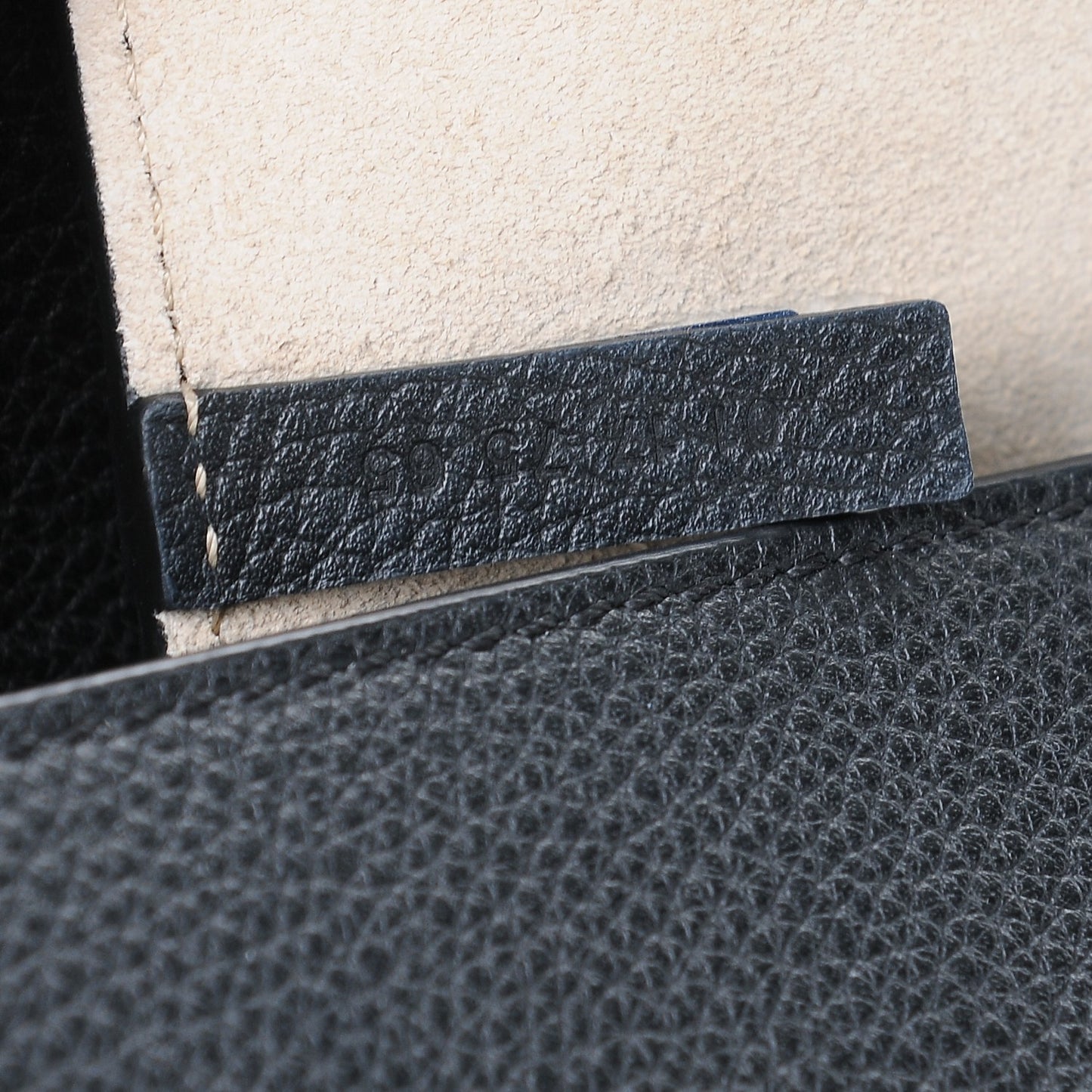 Suede Calfskin Mini Faye Shoulder Bag Black