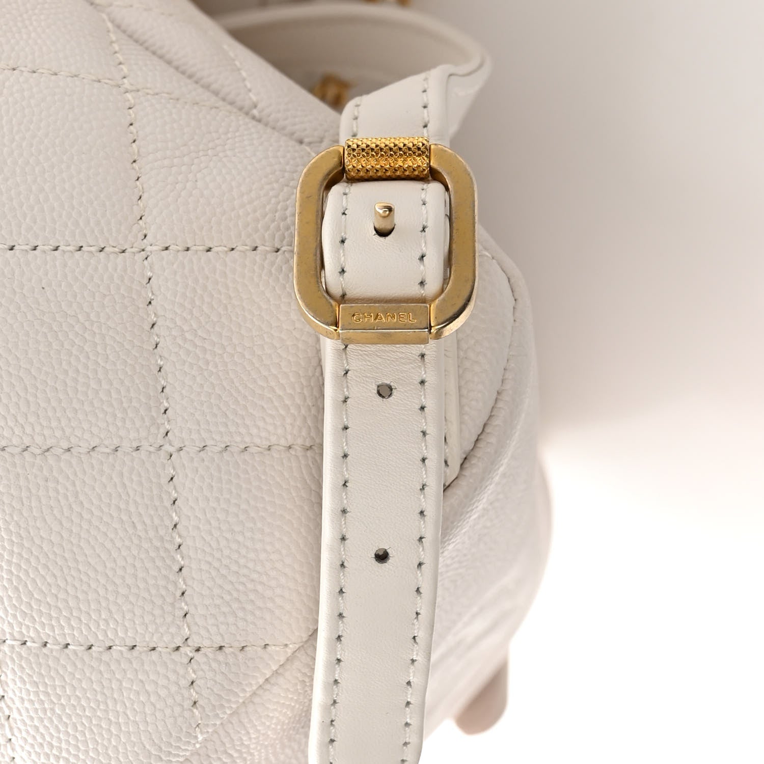 Chanel Caviar Quilted Filigree Backpack White 12 of 12