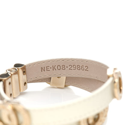 Bulgari Calfskin Double Coiled Bracelet White 5 of 6