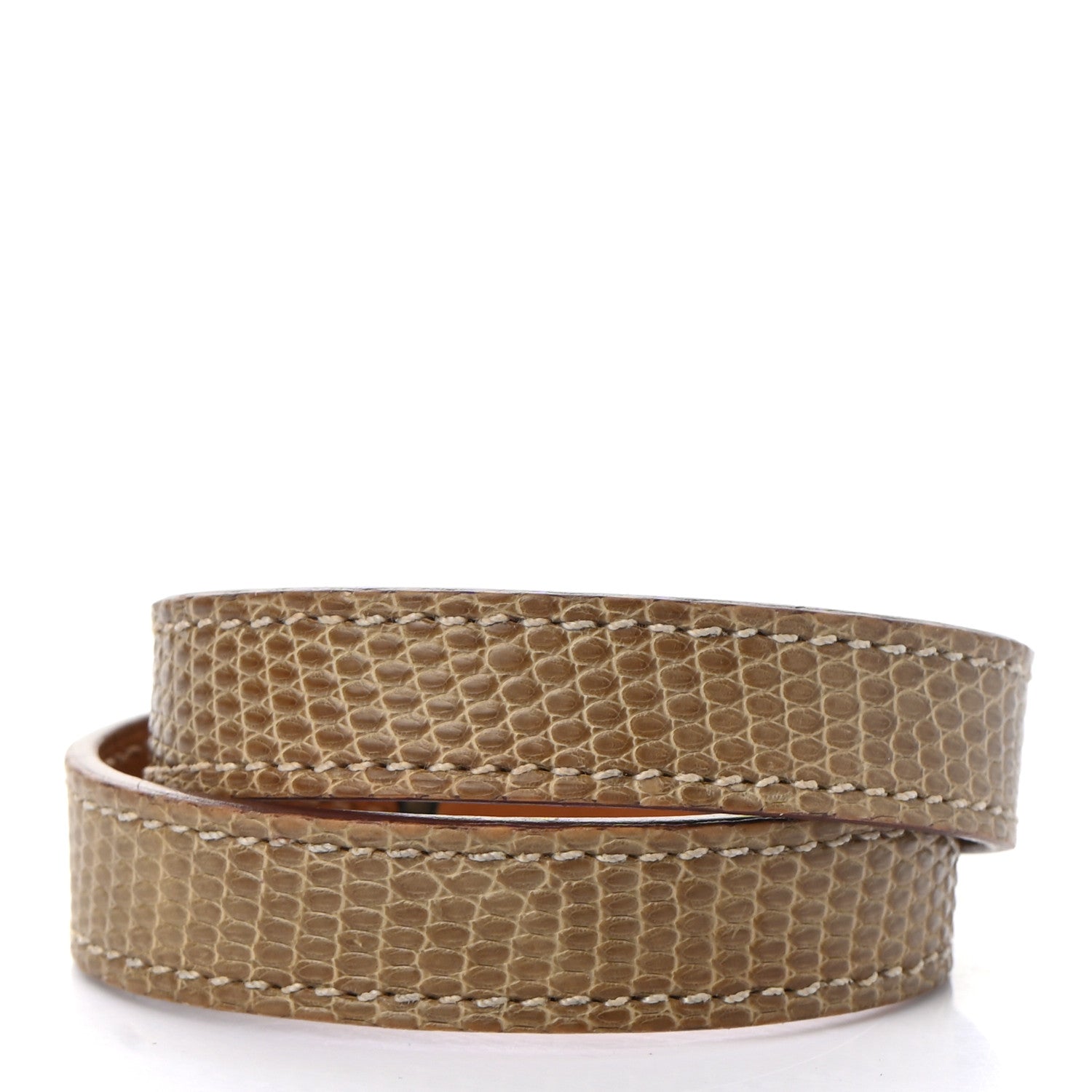 Hermes Lizard Kelly Double Tour Bracelet XS Ficelle 3 of 7