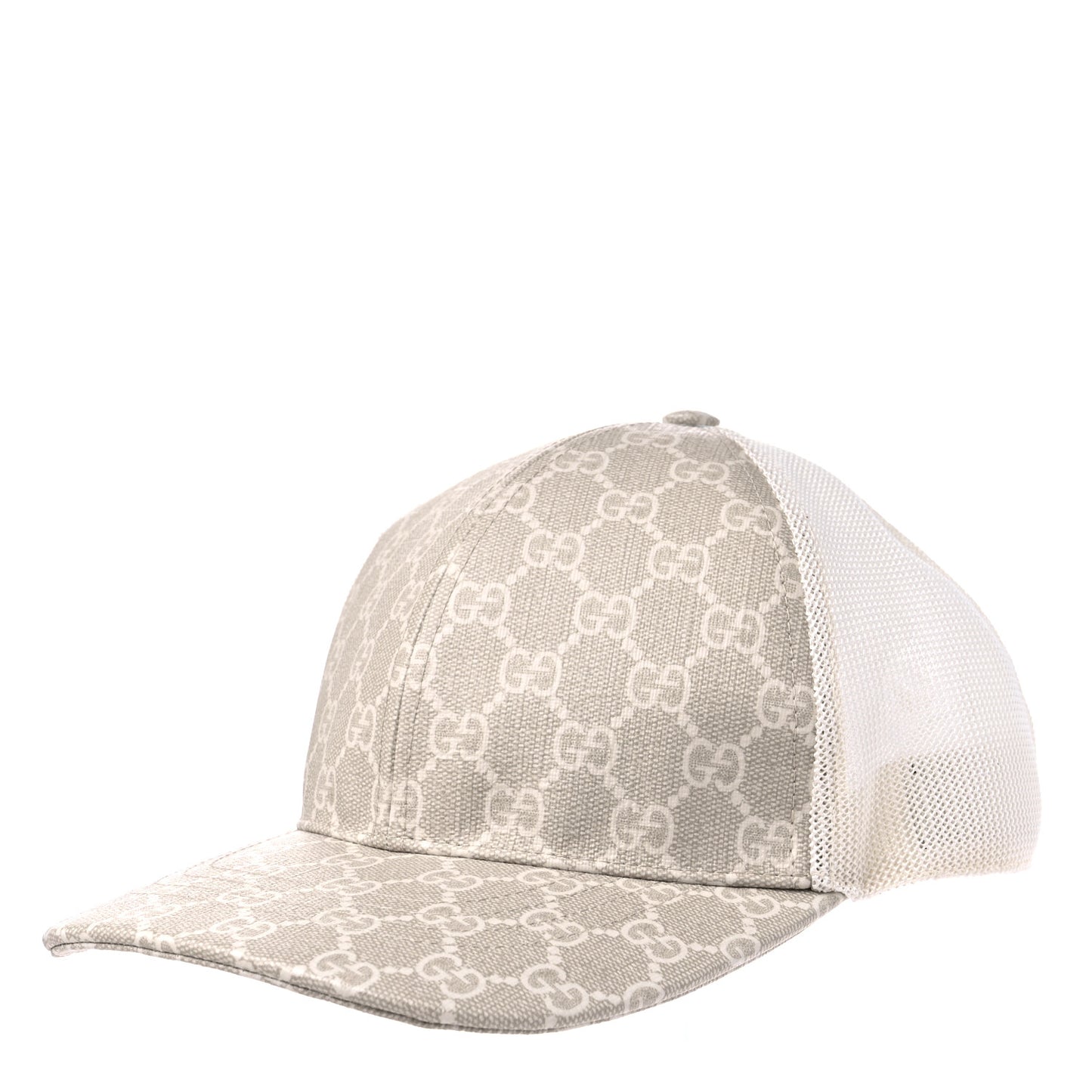 GG Supreme Monogram Mesh Baseball Hat M Beige Mystic White Ivory