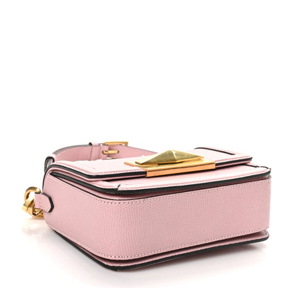 Jimmy Choo Lizard Embossed Diamond Crossbody Bag Pink 4 of 9