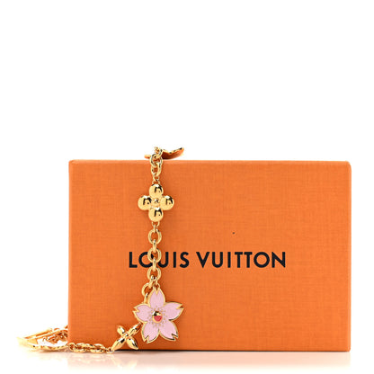 Louis Vuitton LV x TM Cherry Blossom Bag Chain Key Holder Rose Ballerine 4 of 4