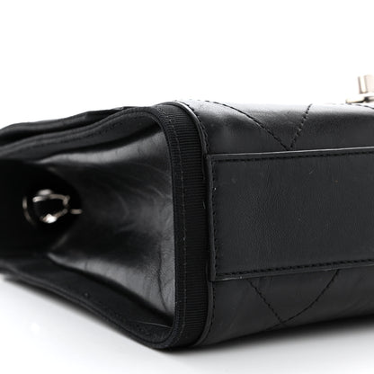 Chanel Crumpled Calfskin Flap Bag Black 9 of 11