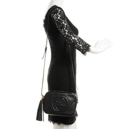 Gucci Pebbled Calfskin Small Soho Disco Bag Black 2 of 7