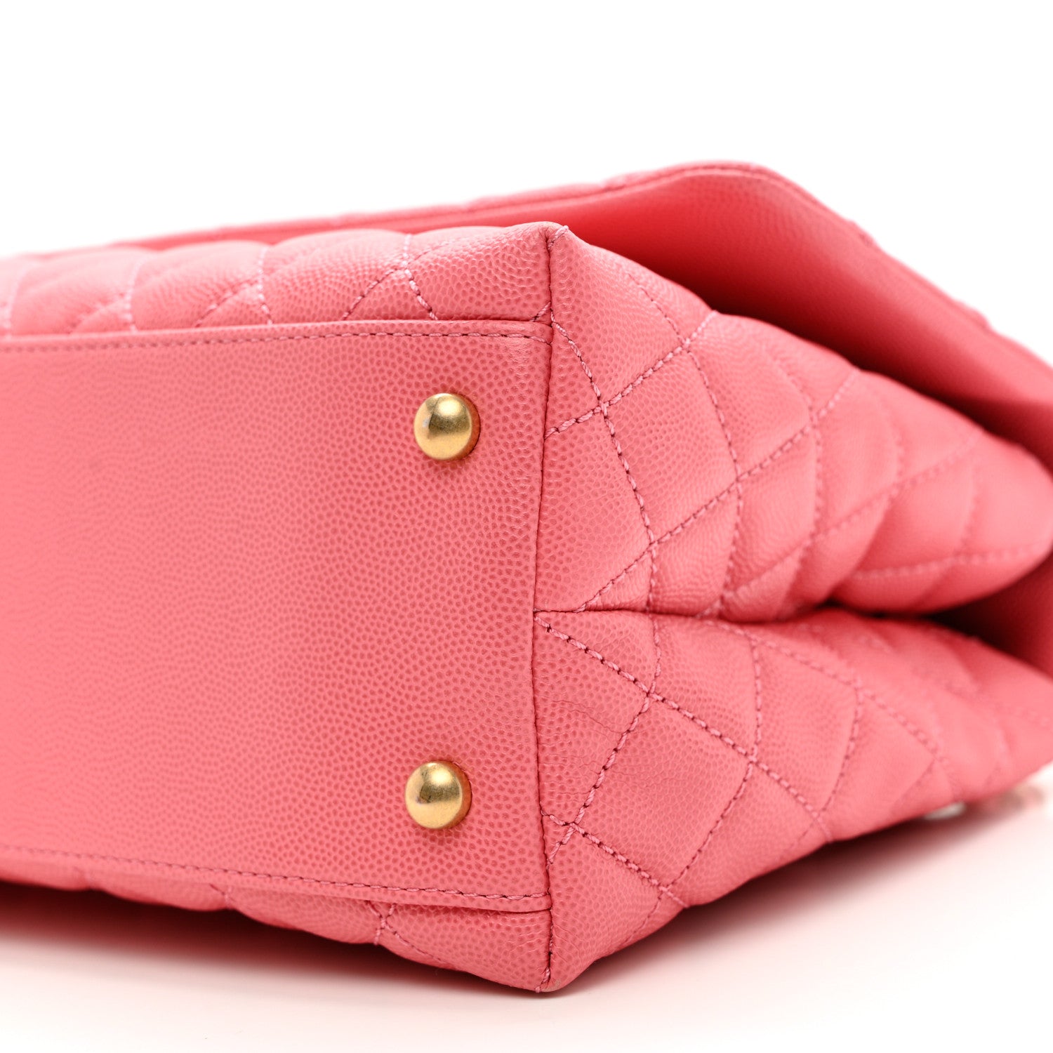 Chanel Caviar Quilted Small Coco Handle Flap Pink 9 of 9